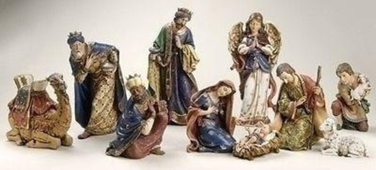 Roman Joseph Studio 10 Piece Ornate Nativity Set #26234 NIB FREE SHIP 48 STATES